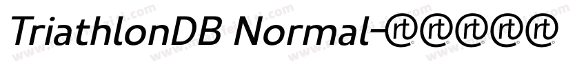TriathlonDB Normal字体转换